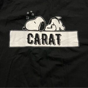 RARE- ONE OF A KIND!!! K-pop Seventeen Carat Snoopy Collab T-shirt Size Large